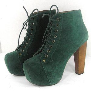Jeffrey Campbell Green Ankle Boots